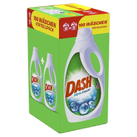 Dash Alpen Frische Vloeibaar Wasmiddel   Duo Pack 2x2,75l   100 Wasbeurten